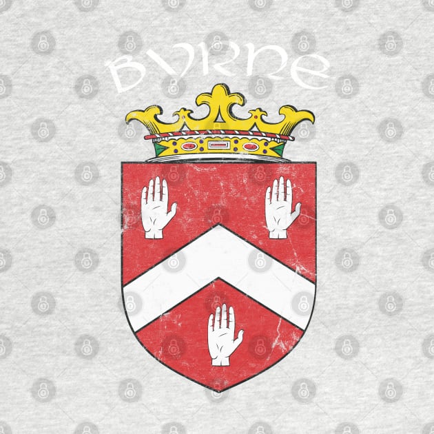 Byrne / Faded Style Family Crest Design by feck!